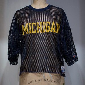 Michigan Wolverines Oversized Football Camp Mesh Jersey Shirt